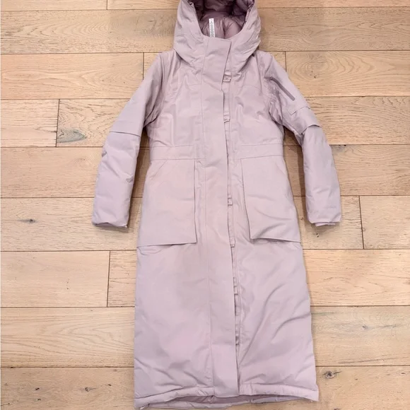Lululemon Long Pink Down-Filled Puffer Coat - Picture 4 of 10